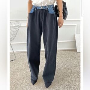 The Frankie Shop Hayla Contrast Jeans